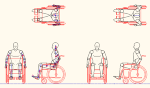 人物モデル化 単独車椅子用 DXF