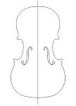 バイオリン（表板） DXF