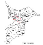 千葉県の白地図