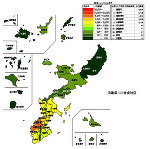 沖縄県の人口密度