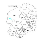 栃木県の白地図