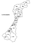 石川県の白地図