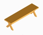 食卓テーブル用長椅子