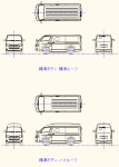 ハイエース4型 標準ボディ 点景・計画用 DXF