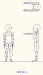 人物モデル化 二歳児  JWW