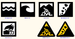 案内用図記号  災害種別図記号 JWW