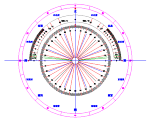 方位角 勾配分度器 DXF