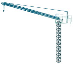 抑揚型クライムクレーンの3D
