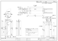 001片開き木枠図･木製片開き建具