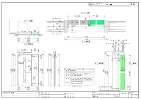 木製親子扉 建具図面NO.2