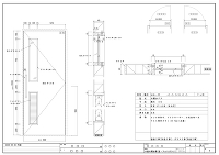 木製片開き建具図面NO.1