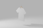 ハンガー付きTシャツ/Vectorworks 3Dフリー素材