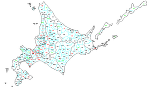 北海道の白地図