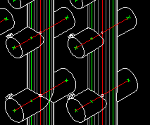 鋼管交差部(90°)等角図DXF版(R12/LT2)