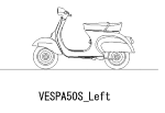 VESPA50S　左側面