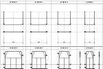 門型足場用の先行手摺(mモジュール) DXF版