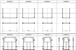 門型足場用の先行手摺(mモジュール) DXF版