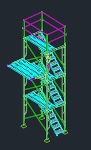 足場架設 3D