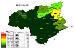 徳島県の人口密度