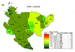 佐賀県の人口密度