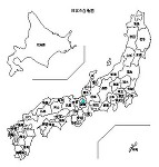 日本の白地図