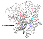 関東の白地図