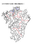 九州の白地図