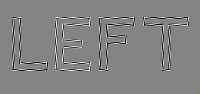 文字が傾く錯視図形