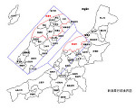 新潟県の白地図 Cad Data Com