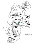 長野県の白地図