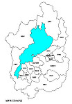 滋賀県の白地図
