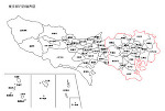 東京都の白地図