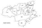 徳島県の白地図