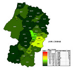 山形県の人口密度 Cad Data Com