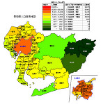 愛知県の人口密度