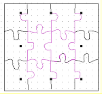 ジグソー模様