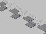 抜差し旗蝶番の３Ｄデータ　ｄｗｇ