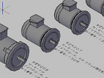 全閉外扇型モーターの３Ｄデータ　ｄｗｇ