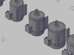 全閉外扇型モーターの３Ｄデータ　ｄｗｇ