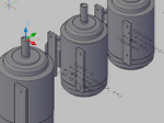 全閉外扇型モーターの３Ｄデータ　ｄｗｇ