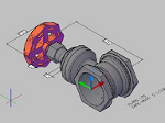 ゲートバルブの３Ｄデータ　ｄｗｇ