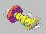 ゲートバルブの３Ｄデータ　ｄｗｇ