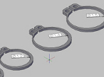 Ｃ形止め輪（軸用）の３Ｄデータ　ｄｗｇ