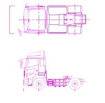 日野　トラクターヘッド　２軸