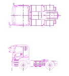 三菱ふそう　トラクターヘッド　２軸
