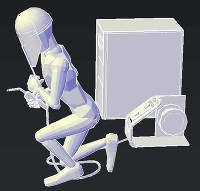 溶接する人