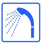 ピクトグラム　シャワー施設
