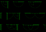 建具平面図いろいろ dxf