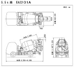 生コン車 5 5ｔ車 Ea22 Cad Data Com