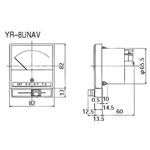 三菱電機[切替スイッチ付電流計] YR-8UNAV